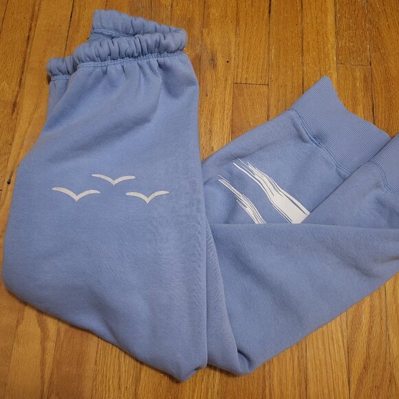 Women's Capri Light Blue Cotton Lazy Pants Size XS/1 - Picture 2 of 5